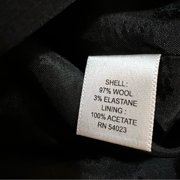 Banana Republic Charcoal Gray Wool Short Sleeve Career Sheath Dress Size 10 - Picture 12 of 14